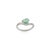 Metal VRJewels 1.31 Carat Pear-Cut Zambian Emerald Wave Ring Size 6.5 in 14k White Gold For Sale - Image 7 of 13