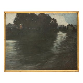 Rudolf Quittner, Willows, 1904, Oil on Canvas For Sale