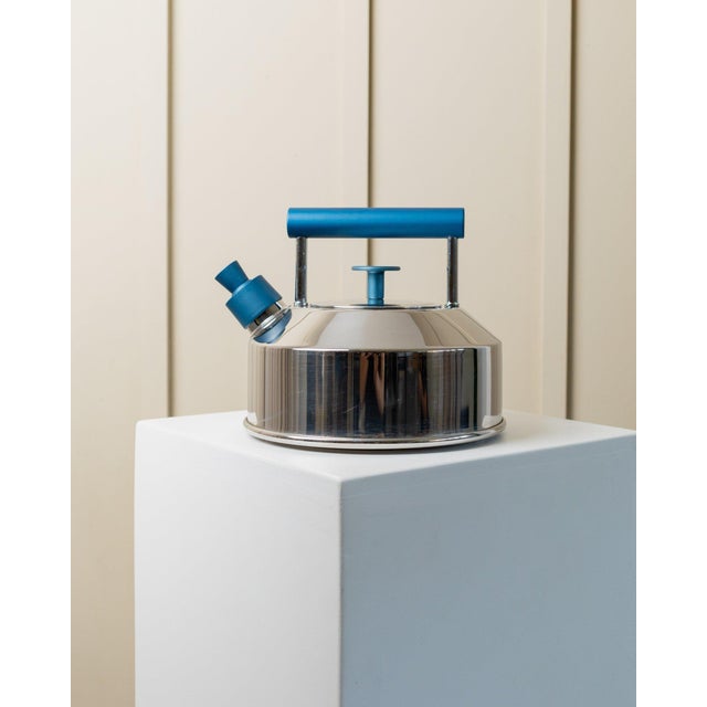 Vintage Italian Prandelli Stainless Steel Kettle by Raunkjaer Kjaergaard, 1980s For Sale - Image 4 of 12