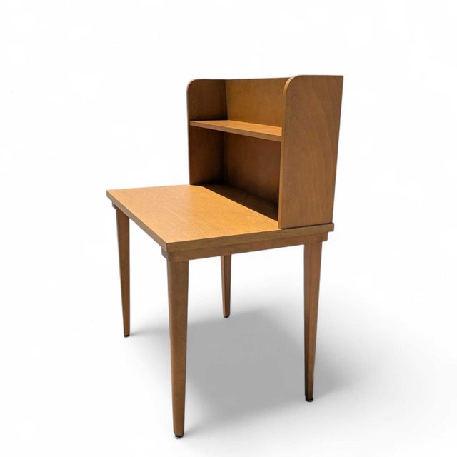 Mid-Century Laminate Desk With Hutch and Bookshelf, Mid-Century Modern For Sale - Image 15 of 17