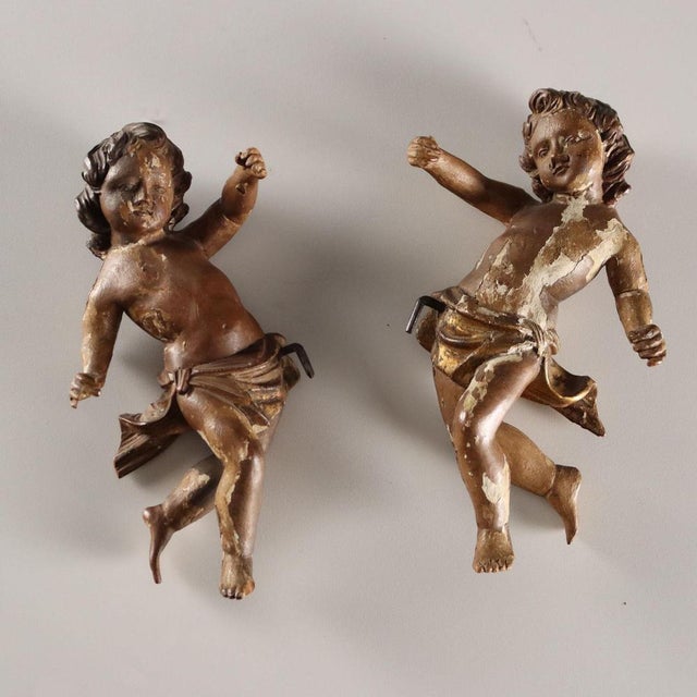 Wooden Cherubs, Set of 2 For Sale - Image 13 of 13