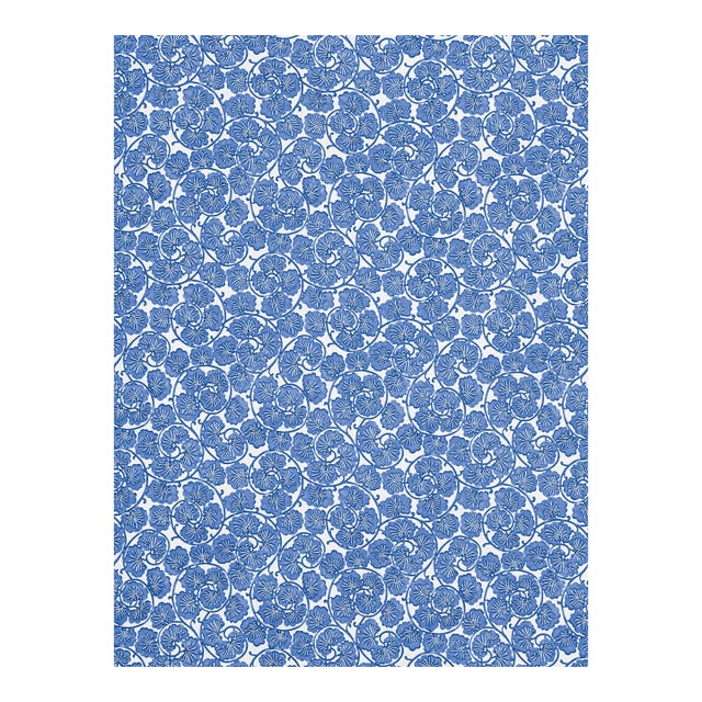 Sample - The House of Scalamandré May Fabric, Cobalt For Sale