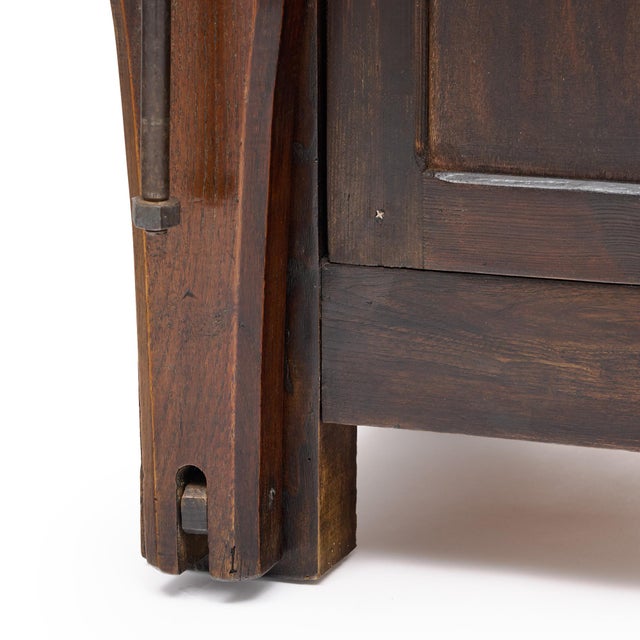 Chestnut French Alps Chestnut Workbench, Circa 1850, Solid Wood For Sale - Image 8 of 9