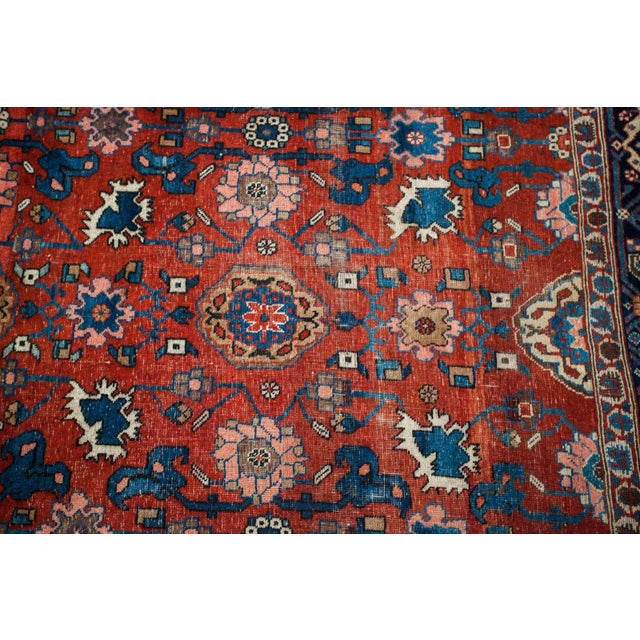 Antique Persian Bijar Area Rug - 4'5" x 7'3" For Sale In New York - Image 6 of 6