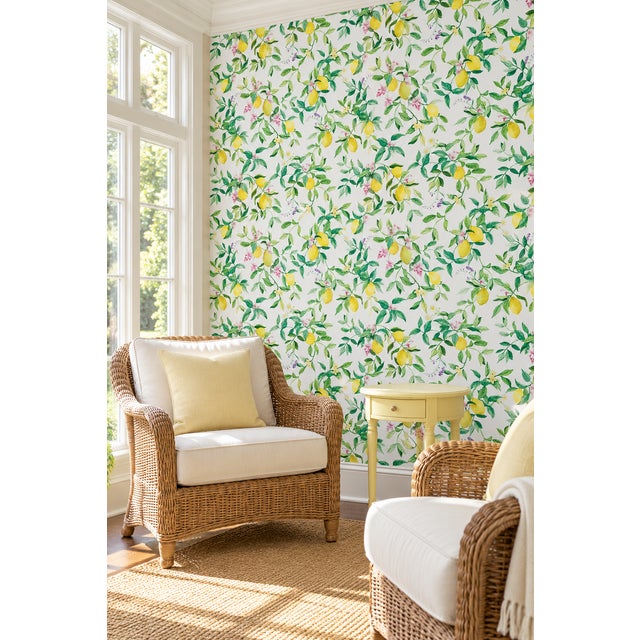 Sun-soaked and citrus-kissed, this lemon branch wallpaper instantly transports you to the Italian coast. Clusters of...