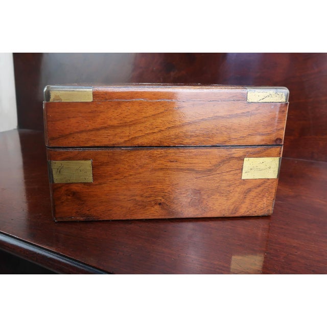 Antique Gentlemans Dressing Box in Burr Walnut, 1865, Set of 6 For Sale - Image 9 of 13