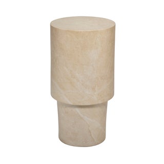 St. Germain Drink Table, Marbled Cream For Sale