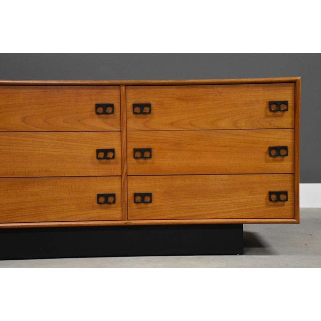 Mid Century Modern Teak 76” Dresser For Sale - Image 9 of 9