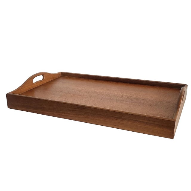 Mid-Century Modern 1970s Teak Wood Folding Bed/Lap Tray For Sale - Image 3 of 12