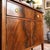 Wood Antique Flame Mahogany Federal Sheraton Breakfront Sideboard | Buffet | Credenza For Sale - Image 7 of 10