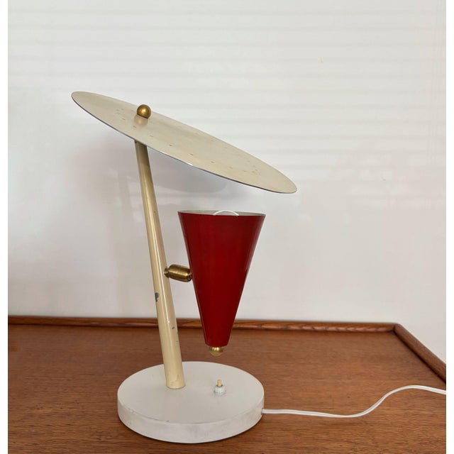 Mid-Century Modern Vintage Italian Desk Lamp, 1950s For Sale - Image 3 of 14