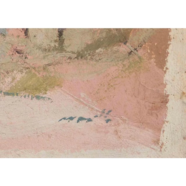 Franco Marzilli, Seaview, Oil Painting, 1970s For Sale - Image 4 of 6