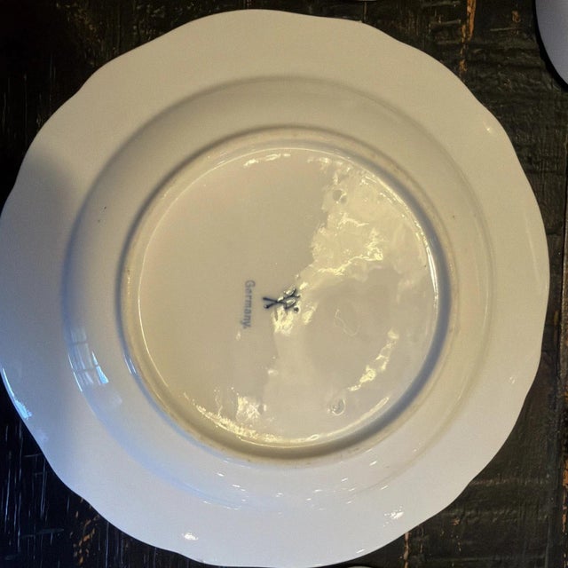 Late 19th Century Meissen MS220 7inch Plates (7) Plus Matching Gravy Boat For Sale - Image 17 of 18
