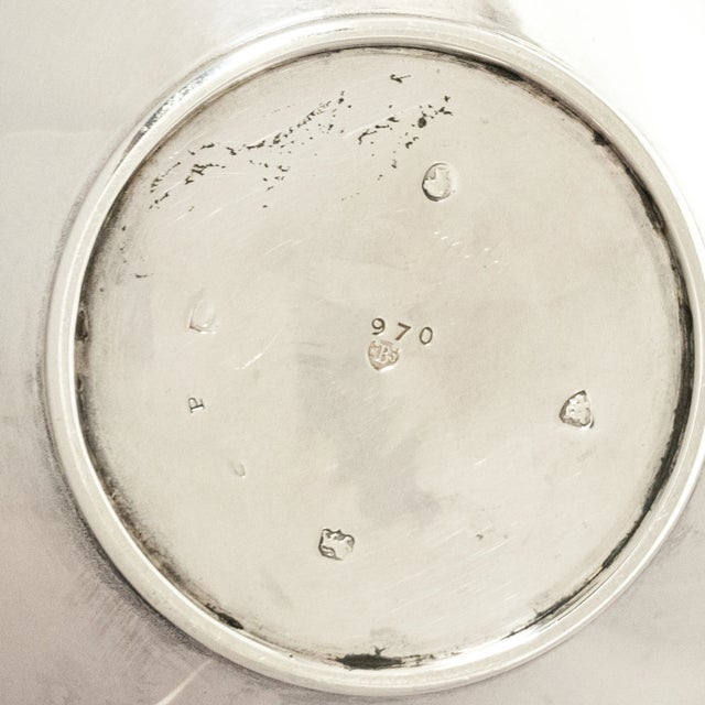 1878 Antique Barnard Brothers London Aesthetic Movement Sterling Silver Tea Set- 3 Pieces For Sale - Image 12 of 12