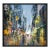Late 20th Century Gary Shepard Original Oil Painting Contemporary Urban Impressionism Art For Sale