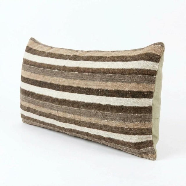 Mid-Century Modern Anatolian Bedding Kilim Pillow Cover 16'' X 58'' For Sale - Image 3 of 4