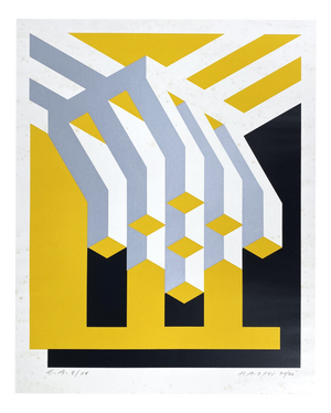 Otto Herbert Hajek, Abstract Composition, 1970, Screenprint