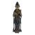 Antique Lacquer & Polychrome Carved Wood Figure of Guan Yin, Chinese Goddess of Compassion & Mercy Circa 1890 For Sale