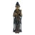 Late Qing Dynasty Lacquer & Polychrome Carved Wood Figure of Guan Yin, Chinese Goddess of Compassion & Mercy Circa 1890 For Sale