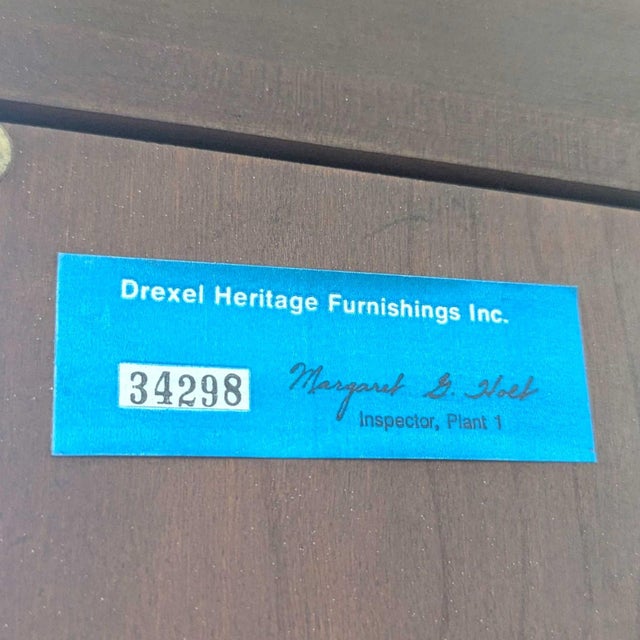 Drexel Brittany Heritage French Provincial Carved Wood Armoire For Sale - Image 13 of 18