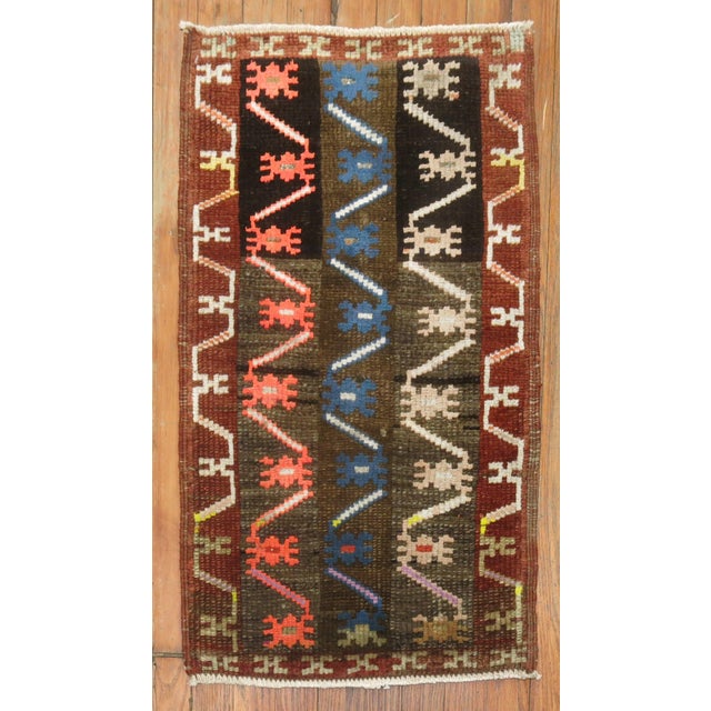 Mid 20th Century Mid 20th Century Turkish Konya Mat For Sale - Image 5 of 5