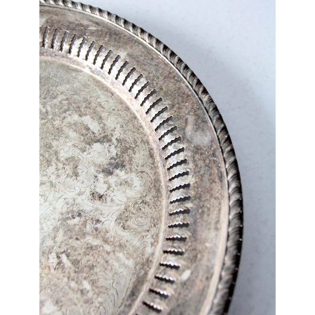 Early 20th Century Antique Gotham Silver on Copper Tray For Sale - Image 5 of 7