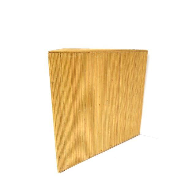 Wicker Pencil Reed End Side Table in the Crespi Style For Sale - Image 9 of 13