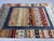 Blue & Rust Afghan Sultani Pictorial Wool Rug, Natural Dye Khorjin Tribal Design, 6′5″ × 9′7″ For Sale - Image 6 of 12