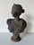 Hollywood Regency Antique Cast Iron Roman Goddess Diana Diana Bust Sculpture For Sale - Image 3 of 11