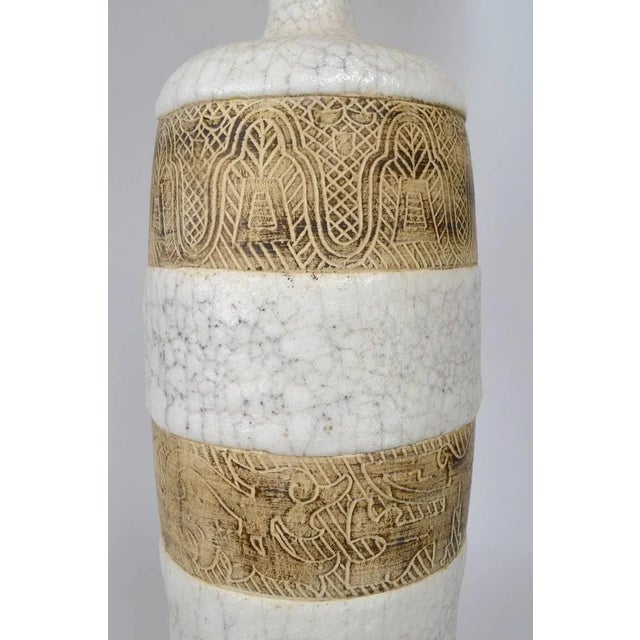 Italian Ceramic Lamp After Ugo Zaccagnini For Sale - Image 4 of 9