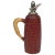 Wood, Chrome & Wicker Thermos Decanter by Aldo Tura for Macabo Milano, Italy For Sale - Image 6 of 6