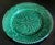 English Antique English Green Majolica Bread Basket and Wall Plates- Set of 3 For Sale - Image 3 of 16