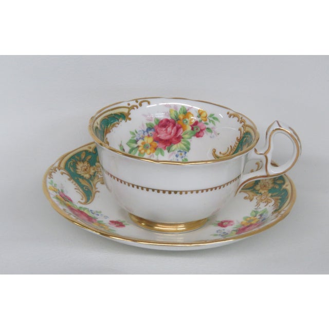 Royal Stafford Gloria Bone China Flowers Tea Cup and Saucer Set 4510b For Sale - Image 16 of 16