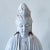 Late 19th Century Antique Large Chinese Seated Kwan Yin Figure on Lotus in Blanc De Chine Glaze For Sale - Image 5 of 11