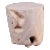 Bleached White Teak Root Accent or Side Table or Stool 37 For Sale