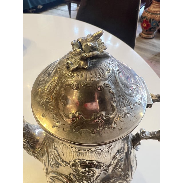 Silver Art Nouveau Silver Coffee Pot, 1915 For Sale - Image 8 of 10