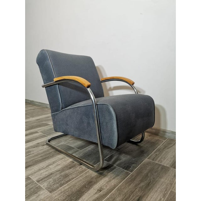 Bauhaus Bauhaus Lounge Chair from Mücke Melder, 1940s For Sale - Image 3 of 18
