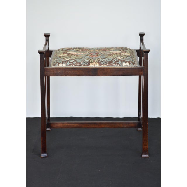 1900 - 1909 Antique Arts and Crafts Dressing Table Stool, 1900s For Sale - Image 5 of 18