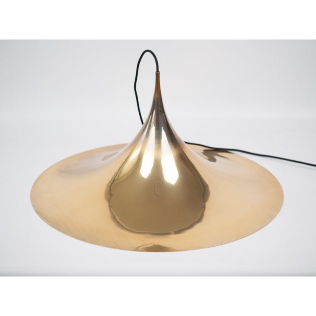 Vintage Semi Pendant Lamp by Bonderup and Thorup for Fog & Mørup, 1968 For Sale - Image 5 of 14
