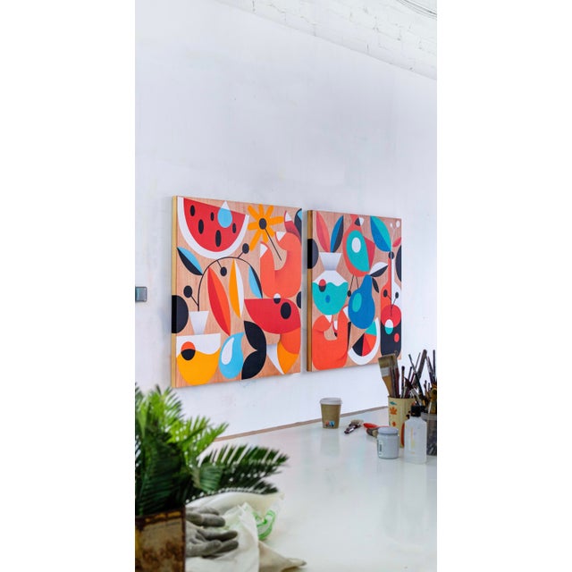Rubén Sánchez, Mediterranean Sunset II, 2023, Acrylic Painting on Panel For Sale - Image 9 of 10