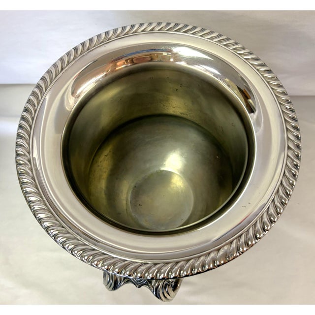 Vintage Silverplate Trophy Cup Shape Champagne Bucket For Sale - Image 17 of 17