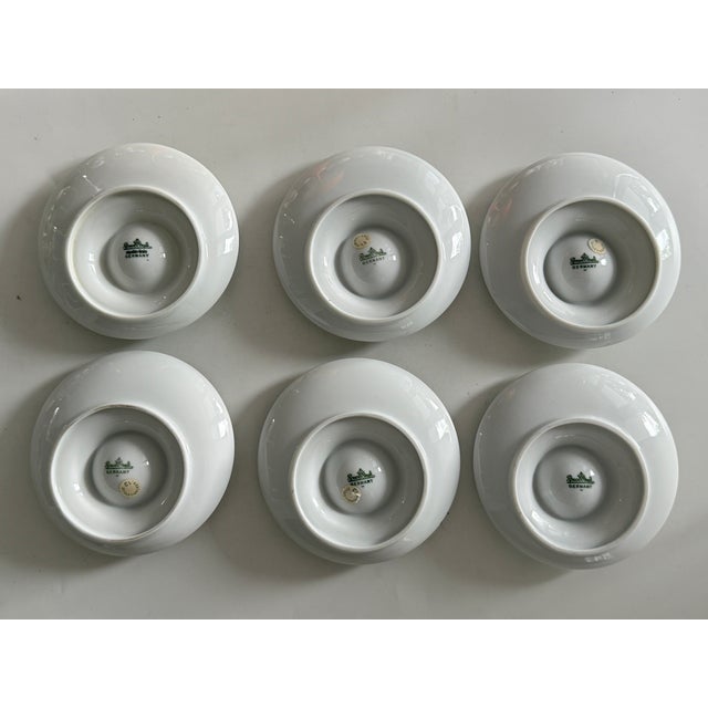 1990s Abduction from the Seraglio Form Asimmetria Egg Cup with Tray by Bjørn Wiinblad for Rosenthal Studio Line Germany, 1980s, Set of 6 For Sale - Image 5 of 9
