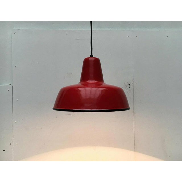 Mid-Century German Enamel Pendant Lamp from Kaiser Idell / Kaiser Leuchten, 1960s For Sale - Image 11 of 18