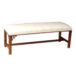 Late 20th Century Vintage Traditional Bench For Sale