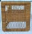 1970’s Woven Wicker Natural RattanTable With Glass Top For Sale - Image 10 of 12