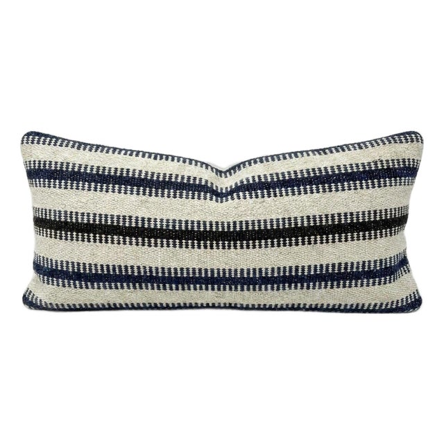 Bohemian Kilim Lumbar Pillow Cover 10'' X 20'' For Sale