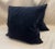 Pair of Old World Weavers black mohair throw pillow 24" x 24" with down and feather insert, no zipper.