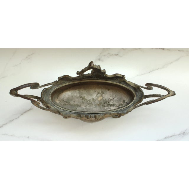 Late 19th Century 19th C. French Art Nouveau Unlacquered Brass Jardinière For Sale - Image 5 of 5