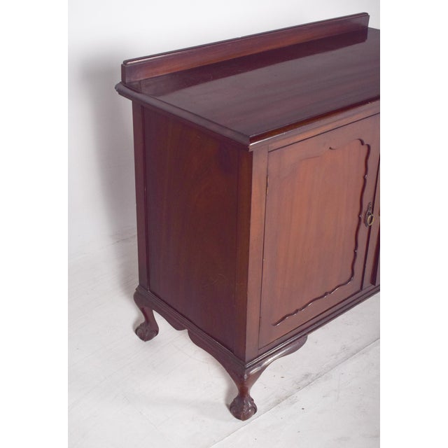 Brown European Sideboard with Two Doors For Sale - Image 8 of 10