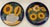 Royal Blue Late 20th Century Mexican Sunflower Wall Plates, a Pair For Sale - Image 8 of 8